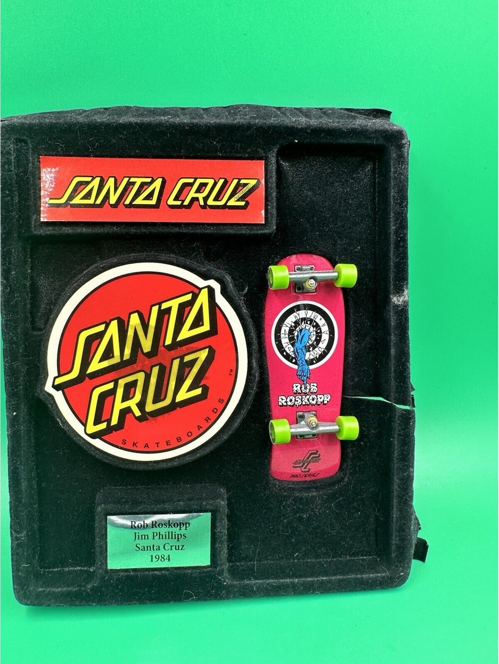 1984 Tech Deck Rob Roskopp Santa Cruz Pro Series Handboard Jim Phillips Skate